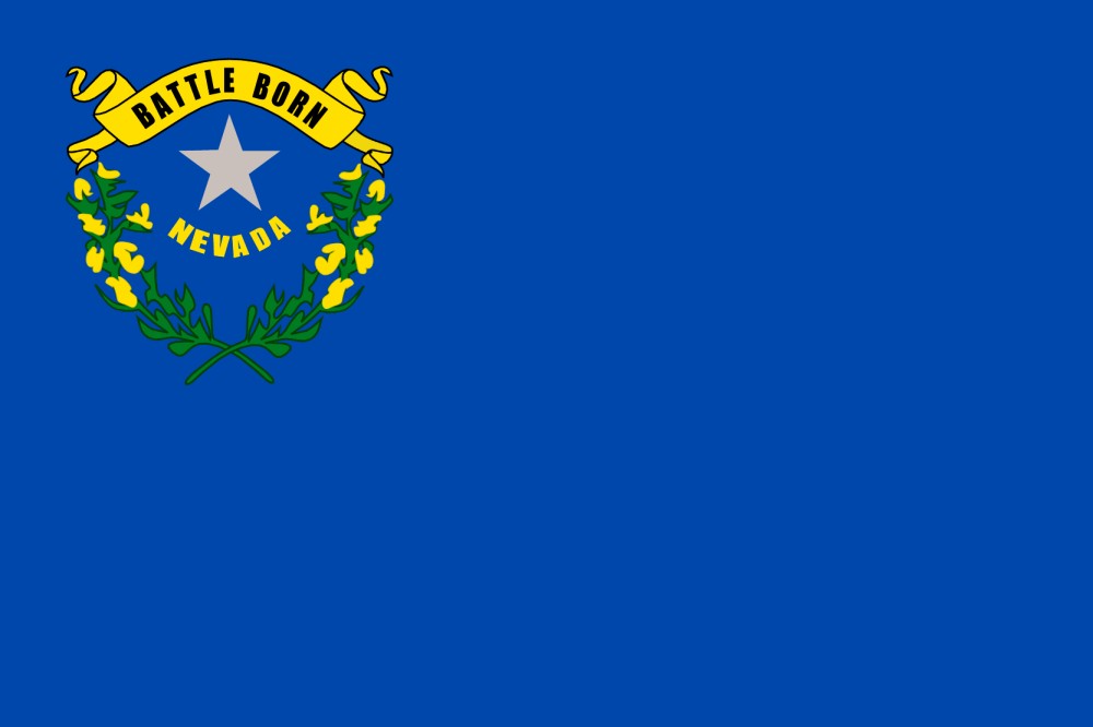 FREE Printable Nevada State Flag & color book pages 8½ x 11