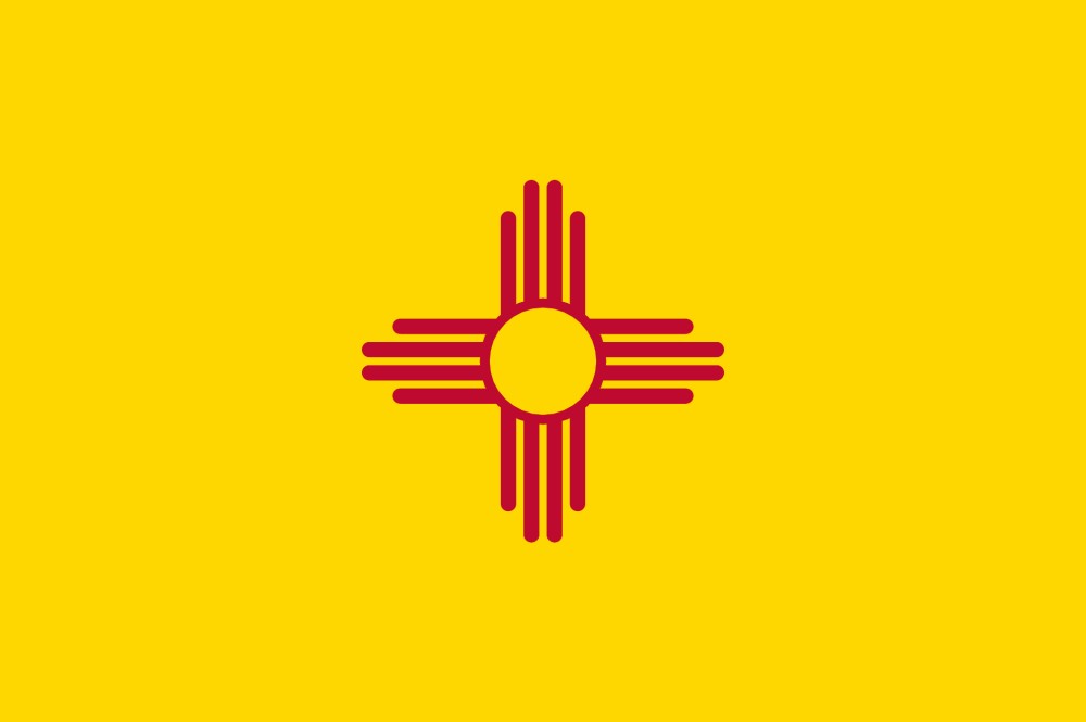 FREE Printable New Mexico State Flag & color book pages | 8½ x 11