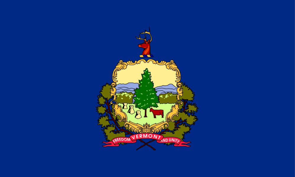 FREE Printable Vermont State Flag & color book pages | 8½ x 11