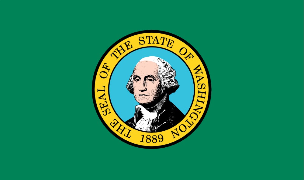 FREE Printable Washington State Flag color book pages