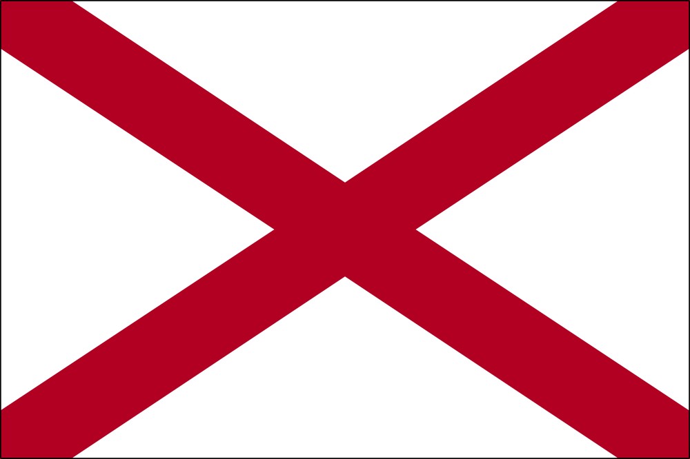 Images of our Alabama full color flag