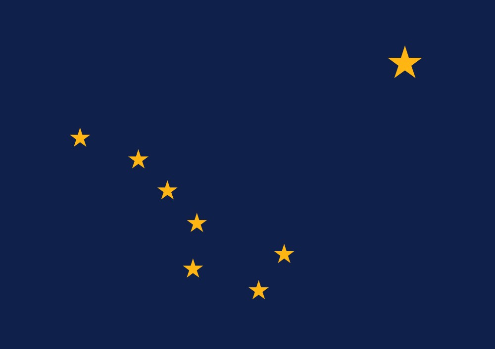Images of our Alaska full color flag