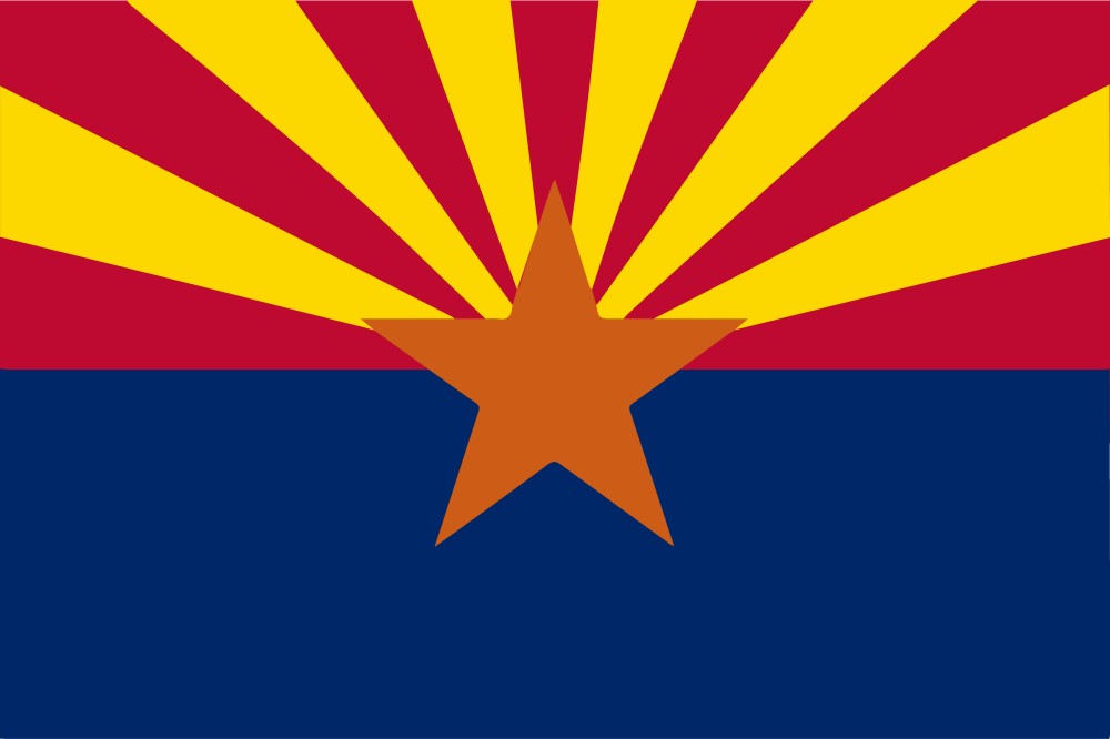 Images of our Arizona full color flag