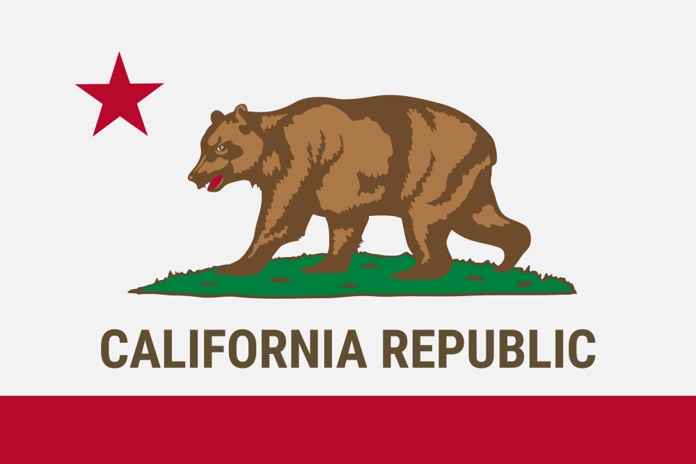 FREE Printable California State Flag & color book pages 8½ x 11