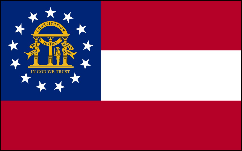 Images of our Georgia full color flag