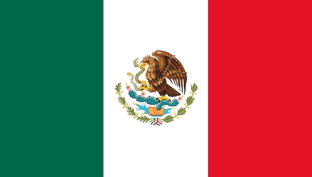 Images of our Mexico full color flag