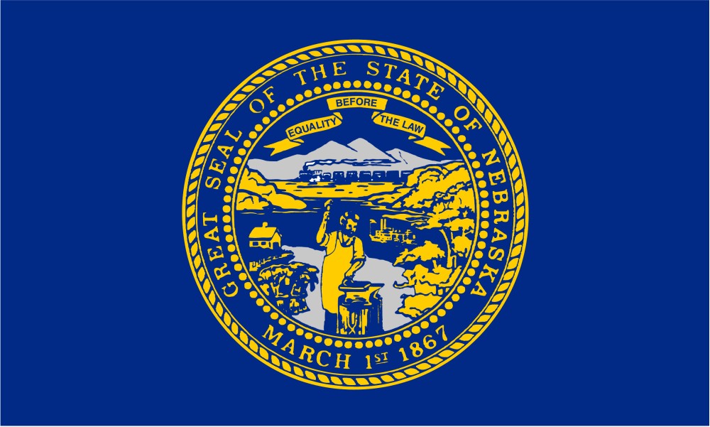 Images of our Nebraska full color flag