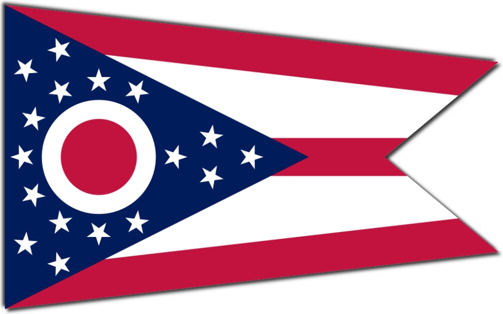 Images of our Ohio full color flag
