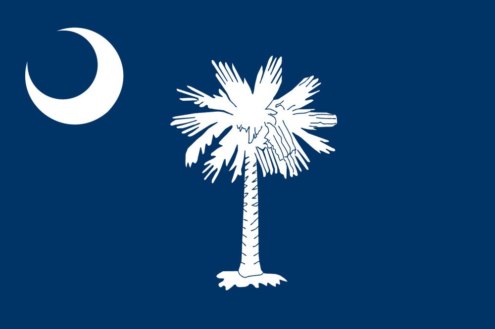 Images of our South Carolina full color flag