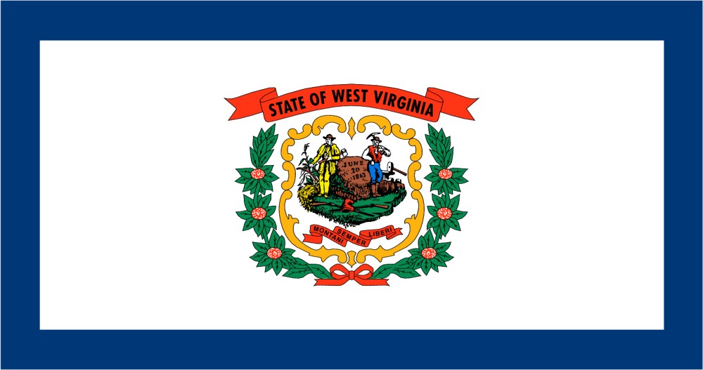 Images of our West Virginia full color flag