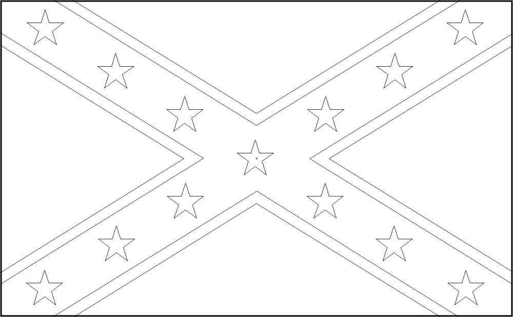 union and confederate flags coloring pages