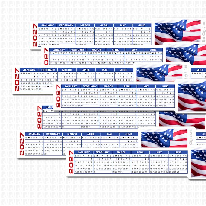 Image of 2027 Calendar Strips by deSIGNery