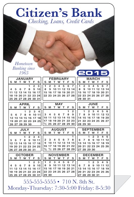 Images of our 2024 Plastic Calendars No. 5541