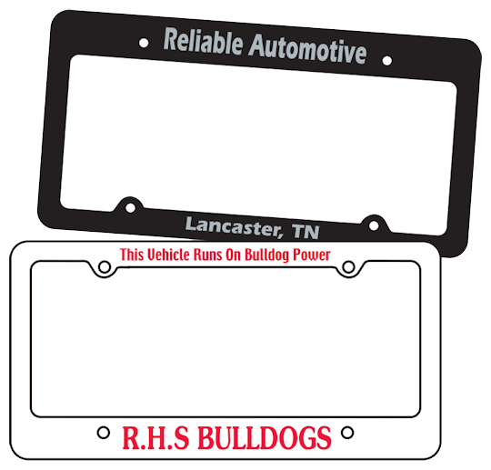 Image of Custom Printed License Plate Frames by deSIGNery