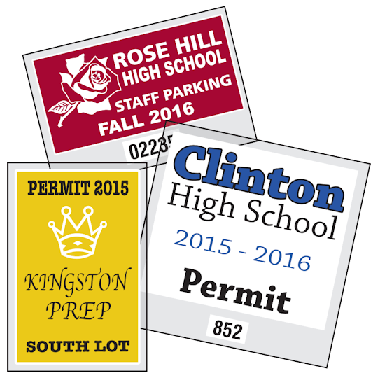 Image of Custom Parking Permit Stickers by deSIGNery
